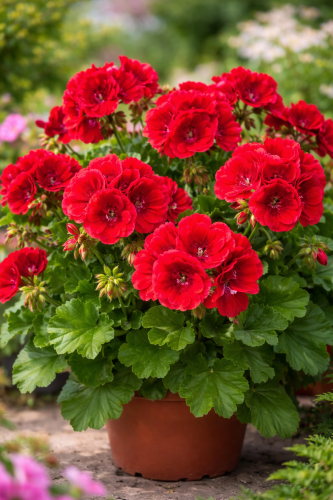 Pelargonia Candy Flower Bright Red P9