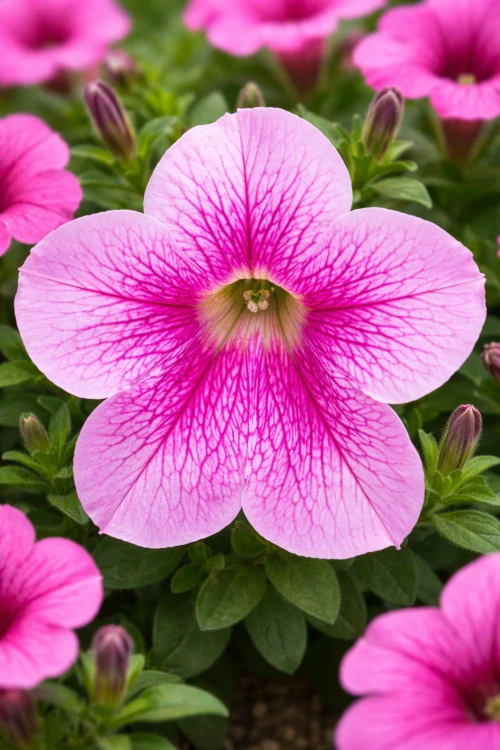 Surfinia Petunia Hybrida-Sanguna "Mega Pink Vein" P9