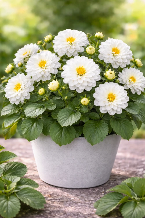 Dalia Hybrida Midalio White BIAŁA